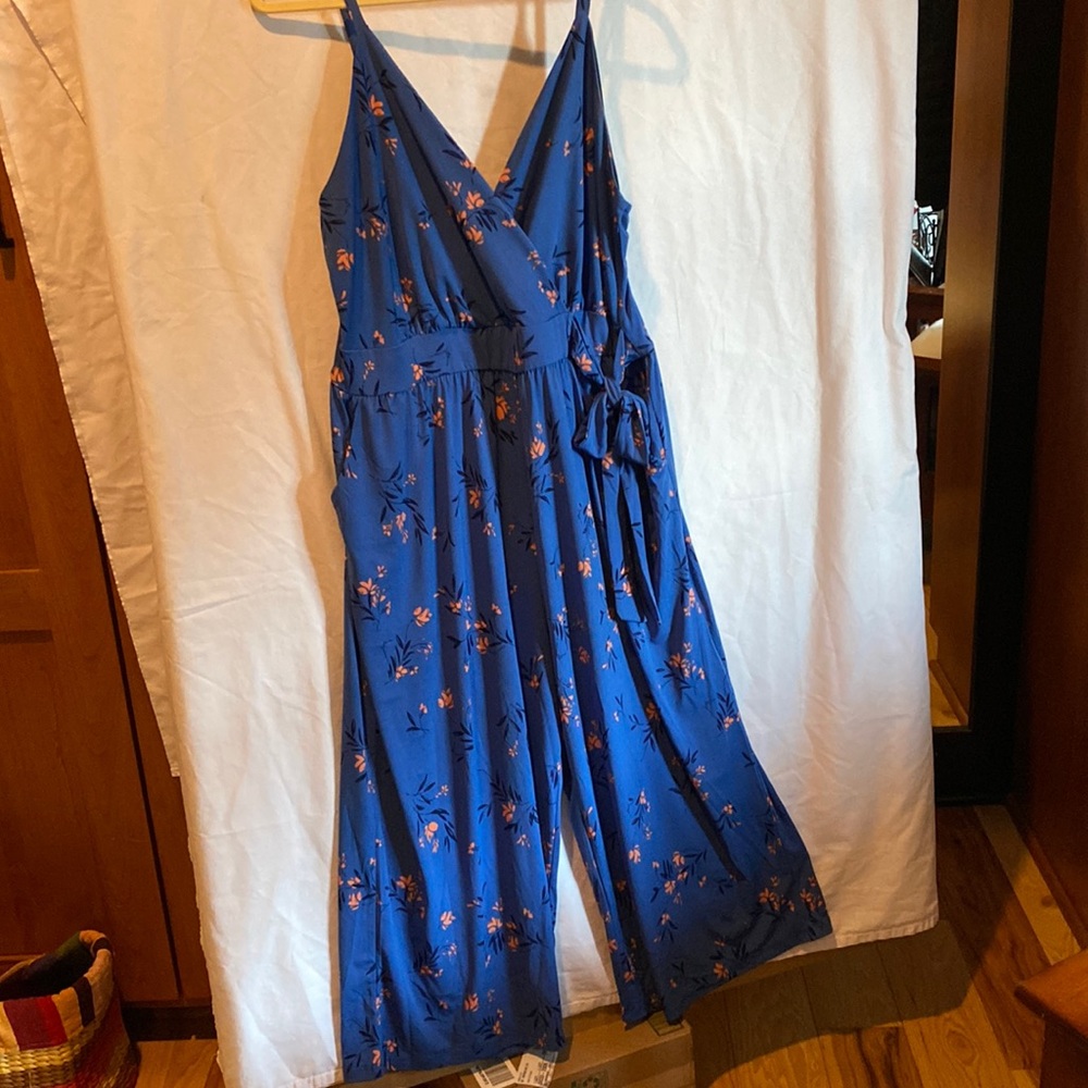 Kaileigh rica knit jumpsuit with spaghetti strap size 2x